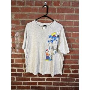 Vintage 90s Mickey Unlimited Shirt Grey Thrashed Goofy Mickey Mouse Adult XL